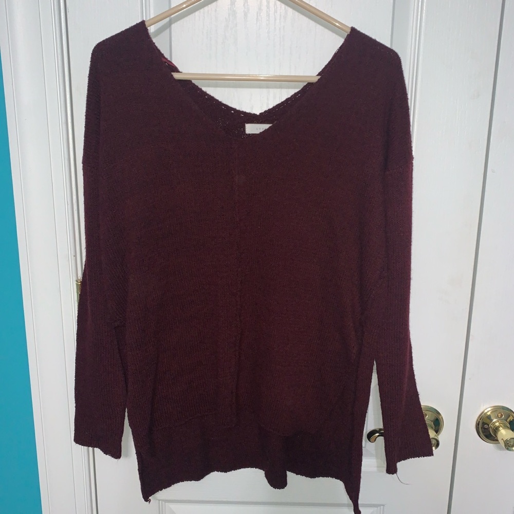 Burgundy sweater xs perfect condition